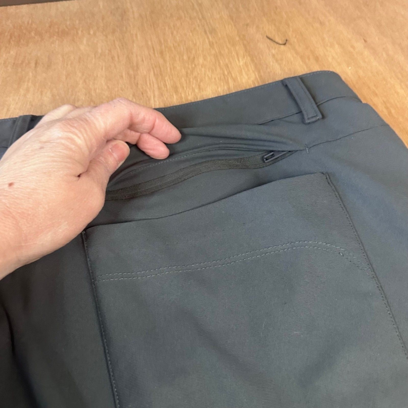 Fabletics Men Gray Performance Stretch Pants 36x3… - image 5