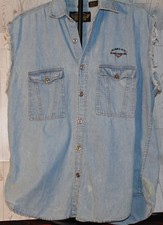 VINTAGE HARLEY DAVIDSON SLEEVELESS BIKER VEST 1990S AN AMERICAN LEGAND
