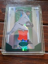 2004 Leaf Certified Materials - Josh Beckett #110 Emerald Mirror Fabric 1/5