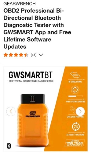 GEARWRENCH OBD2 Professional Bi-Directional Bluetooth Diagnostic Tool GWSMARTBT - Picture 9 of 9