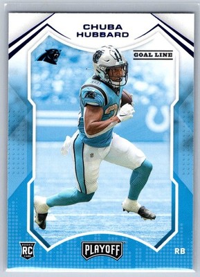 2021 Panini Playoff Chuba Hubbard Goal Line RC #234