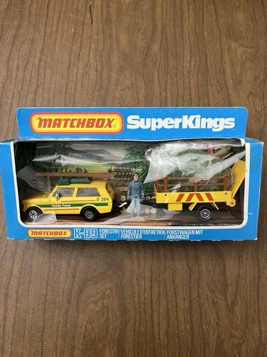 Vintage Matchbox Lesney Super Kings K-89 Forestry Set 1981
