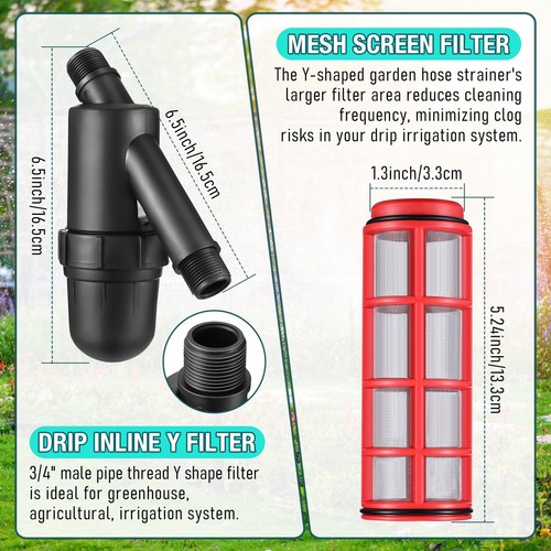 Drip Irrigation Pressure Regulator and Filter, 25 PSI Water Backflow Prevente... - Picture 4 of 7