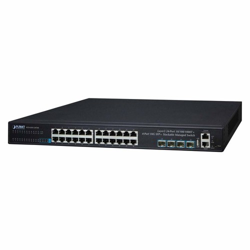 Planet SGS-6341-24T4X Switch Mit 24 Ports 10/100/1000T + 4 Ports 10G SFP+ Rack