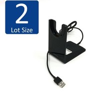 LOT OF 2 Plantronics Voyager Focus UC B825 B825-M Desktop Charging Cradle Stand