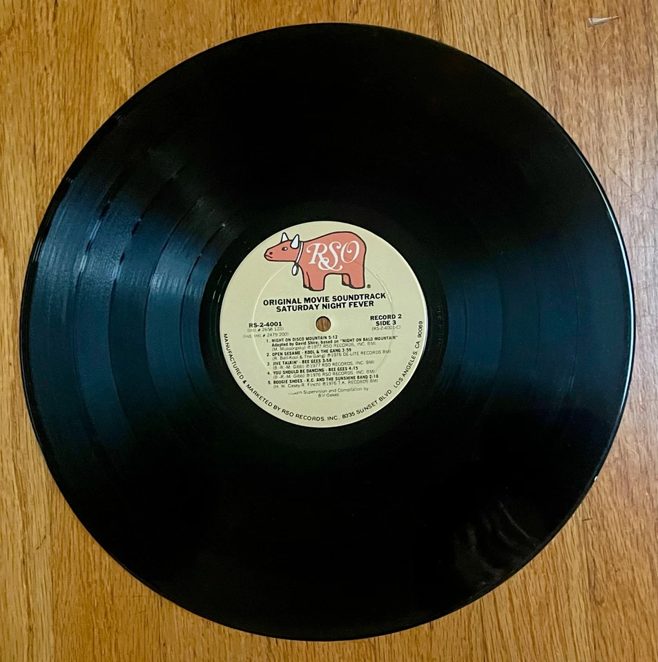 Saturday Night Fever Original Soundtrack 1977 Vinyl 2-LPs RS-2-4001 - Image 4 of 4