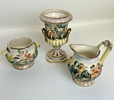 3 PIECE CAPODIMONTE ITALY -CHERUB SET 1836, 3023 3132 B3-13
