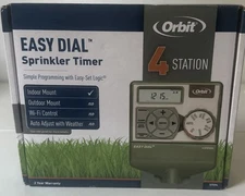 ORBIT 57594 4-ZONE INDOOR EASY DIAL LAWN SPRINKLER TIMER
