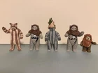 Vintage star wars action figure lot - Chirpa (x2), Wicket Warrick, Teebo, Logray