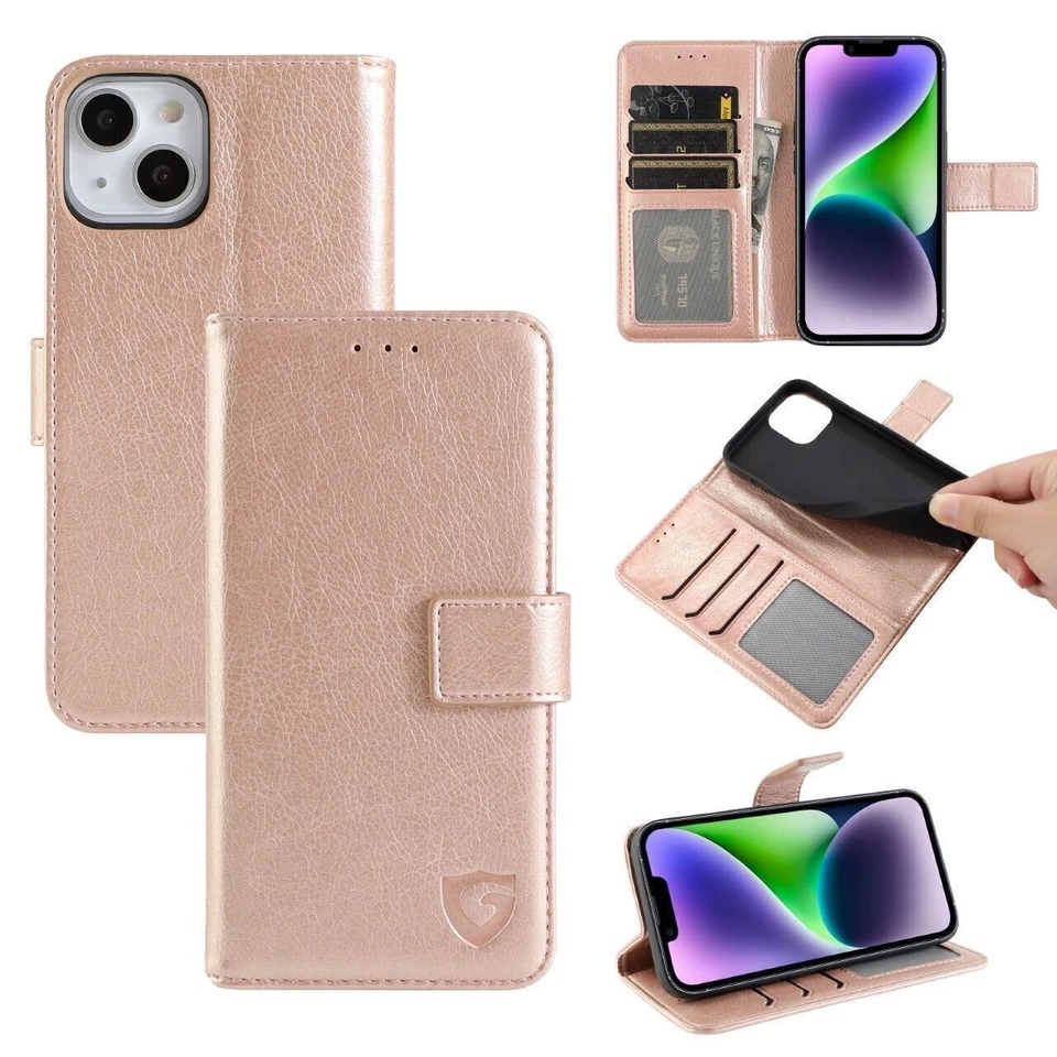 Leather Flip Wallet Case Cover For iPhone 17 Pro Max, 17 Pro, 17 Air,16E, 15, 14 - Image 4 of 4