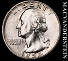 1954 Washington Quarter - Choice Gem Brilliant Unc+++  Lustrous  #L1667