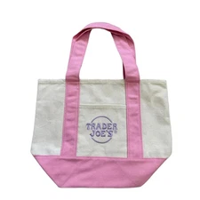 Trader Joe’s Mini Canvas Reusable Tote Bags Colorful Canvas Tote Bag 3 Colors