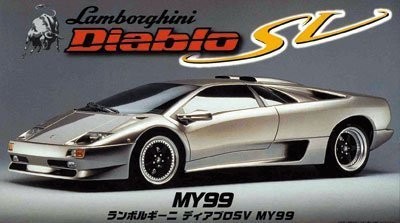 Модель Fujimi 1/24 настоящий спортивный автомобиль серии RS27 Diablo SV 99