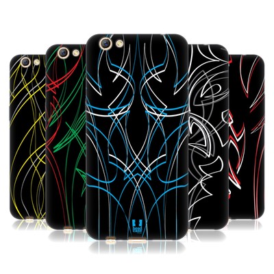HEAD CASE DESIGNS PINSTRIPE TEMPLATE SOFT GEL CASE FOR OPPO PHONES