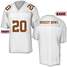 BRZY BOWL JERSEY Personalized Football Jersey 20 Front and Shoulders BROWN PRINT