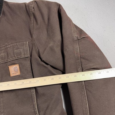 Vintage Carhartt C26 DKB Dark Brown Men M Regular Arctic Quilt