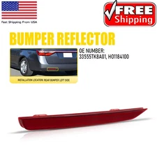 Red Lens Rear Bumper Reflector for 11 12-16 Honda 17 Odyssey EX EX-L LX Touring