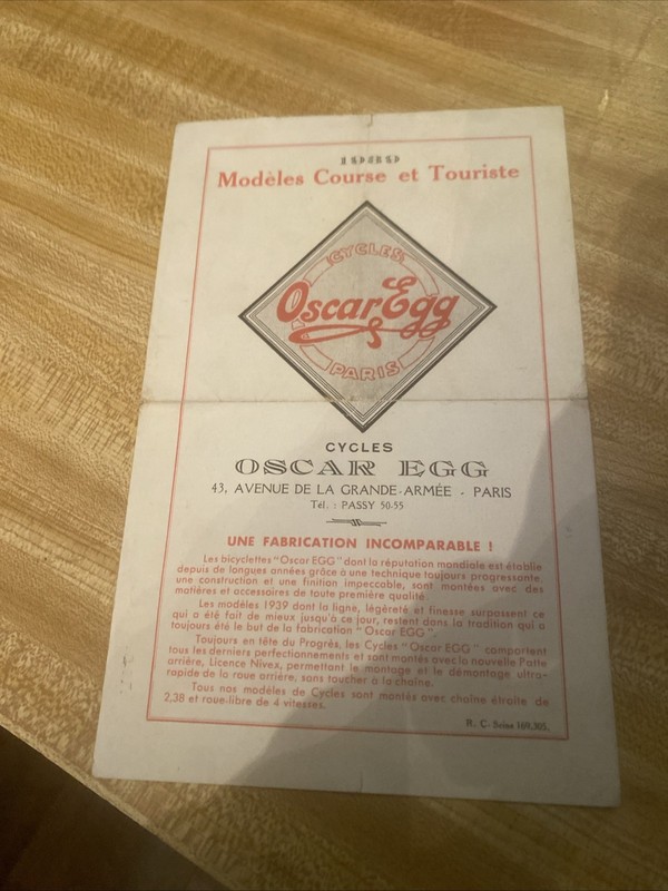 OSCAR EGG sales catalog 1939