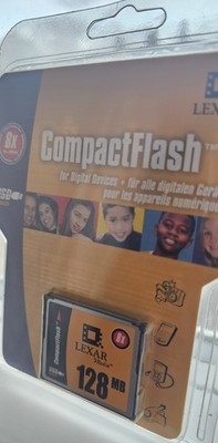 Lexar Compact Flash Speicherkarte 128 MB (2175) Brandneu & Versiegelt