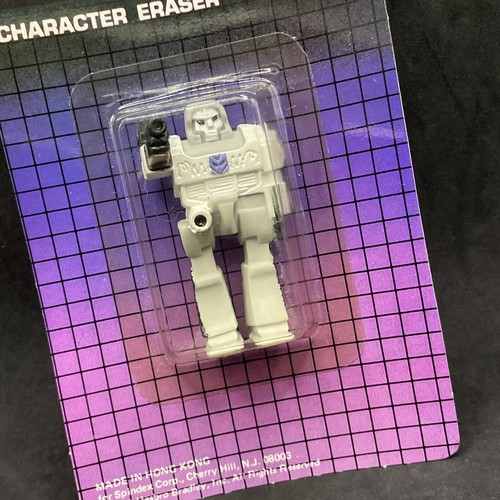 New MOC Megatron Character Eraser Transformers Unpunched 1985 Vtg Spindex - Picture 5 of 5