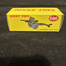 Dinky Toys 686 Field Gun 25-Pounder Diecast Model Boxed