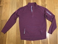 Peter Millar MF17EK89 Crown Sport Men's Purple 1/4 Zip Pullover Fleece Sz S