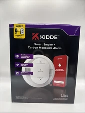 Kidde Smart Smoke + Carbon Monoxide Alarm Hardwired Wi-Fi App Alerts 30CUAR-W