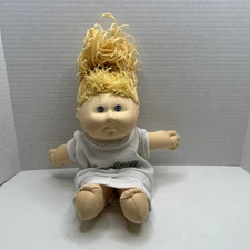 Vintage First Edition Cabbage Patch Kids Doll Blonde Hair Blue Eyes