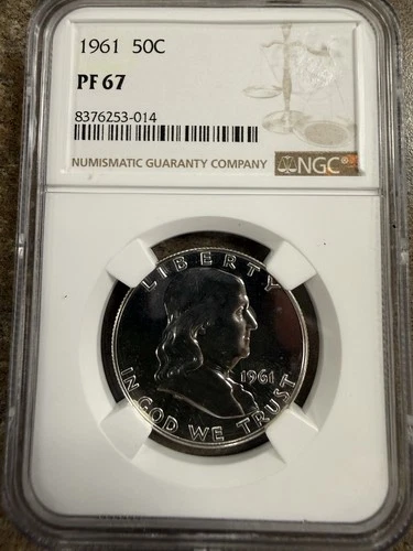 1961 Franklin Half Dollar NGC PF-67