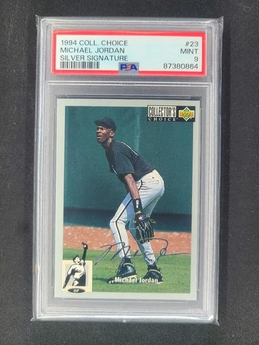 1994 UD Collector’s Choice Michael Jordan Silver Signature #23 PSA 9 Baseball