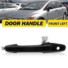 Front Left Driver Black Textured Exterior Door Handle for 2006-2011 Honda Civic