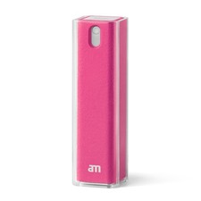 Mist Screen Cleaner Spray with Microfiber Cloth   Alcohol-Pink