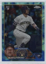 2023 Chrome Update Aqua & Blue Lava Lamp Refractor /175 Blake Perkins Rookie RC