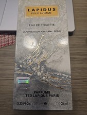 LAPIDUS Pour Homme By Ted Lapidus Paris Cologne 3.3 oz EDT 3.4 Men New in Box
