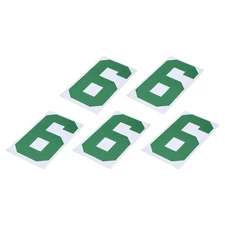 5 Pcs Iron on Numbers, 8 Inch T Shirt Heat Transfer 6 Number Patches (Green)