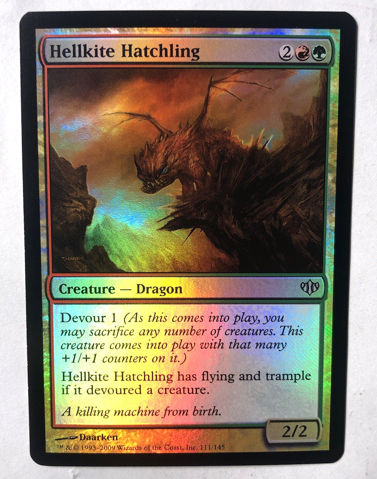 Hellkite Hatchling FOIL 111/145 Conflux MTG Magic the Gathering NM