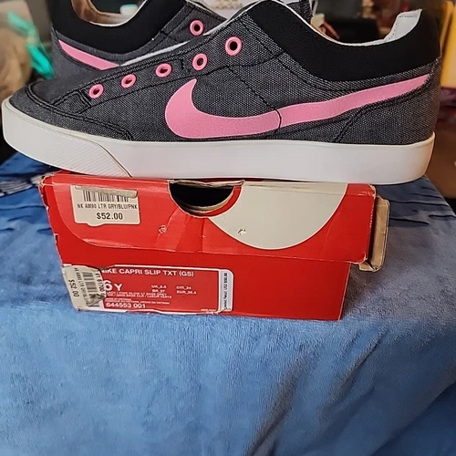 Nike Capri slip on casual nero e rosa taglia 6 anni