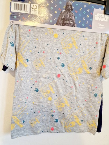 Disney Star Wars 2 Pack Kids T-shirt Short Sleeve Tees Size 7-8 Years New - Picture 5 of 6