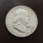 1961 Franklin Half Dollar Silver 50C Coin Circulated Business Strike Uncertified