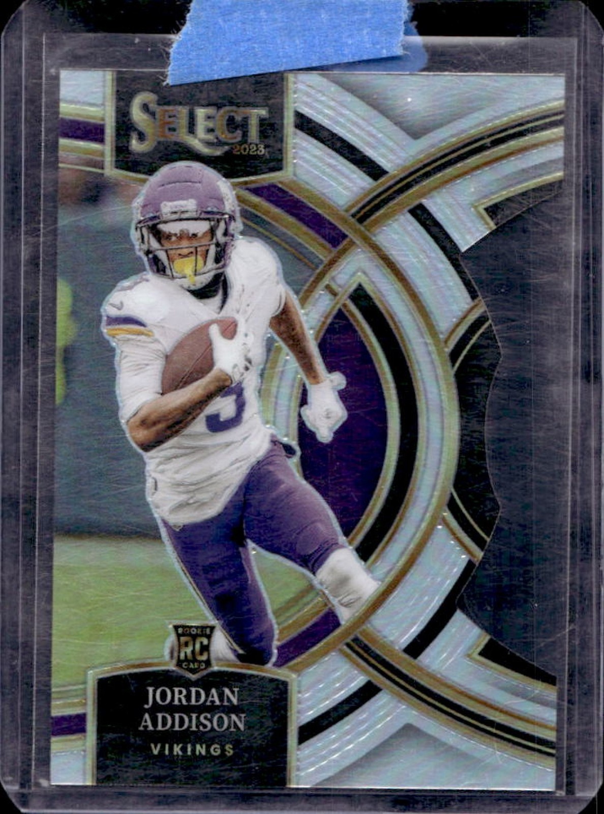 2023 Select Jordan Addison RC Silver Prizm Die Cut Premier Level #194 Vikings