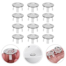  12pcs Tub Overflow Cover: Basin Sink Overflow Lid - Decorative Cover Bathroom