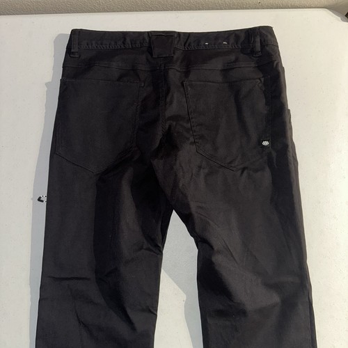 686 Everywhere Slim Fit Herrenhose Größe 32 x 32 schwarz technischer Kordelzug - Bild 15 von 22