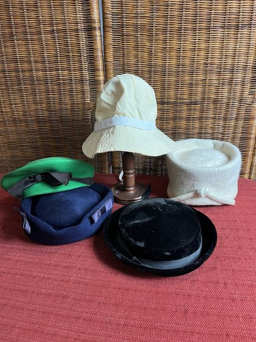 Vintage Women’s Hat Lot Of 5 Ladies Hats Juli Kay Belmar British Hong Kong