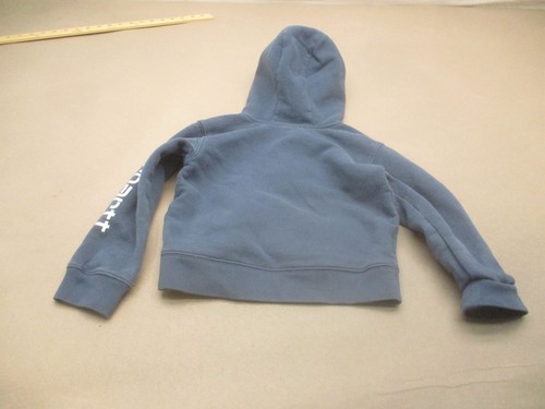 Carhartt Size 4T Kids Unisex Blue 1/2 Zip Pocket Fleece Lined Outdoor Hoodie 702 - Picture 5 of 7