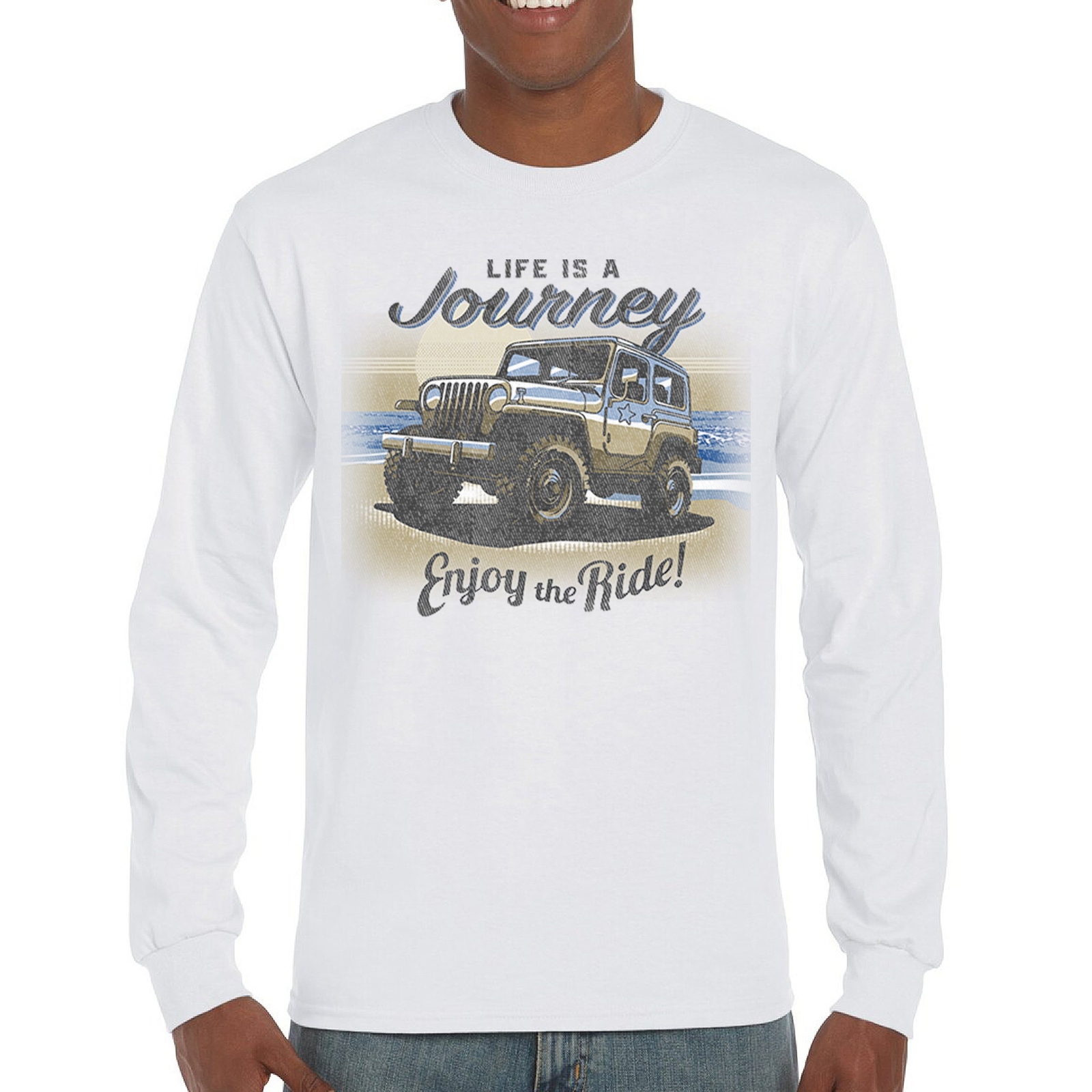 ALTRA Maglietta a maniche lunghe Life is a Journey Enjoy the Ride 4x4 fuoristrada fango