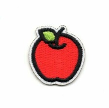 APPLE Small Iron On Patch Fruit Food