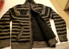 Men Jackets Coats Men's Sherpa-Lined Cotton Jacket