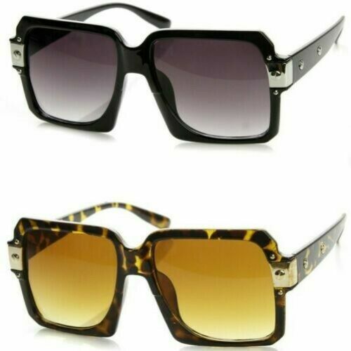 Occhiali Da Sole Locs Cholo Biker &ndash; UV400, Montatura Bianca, Lenti Fum&eacute;, Uomo