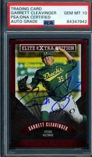 Mike Cleavinger PSA DNA Gem Mint 10 Signed 2015 Panini Elite Rookie Autograph