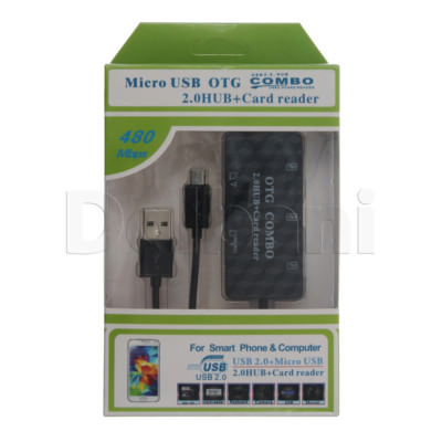 Combo OTG Card Reader K-618 Black for Universal Devices